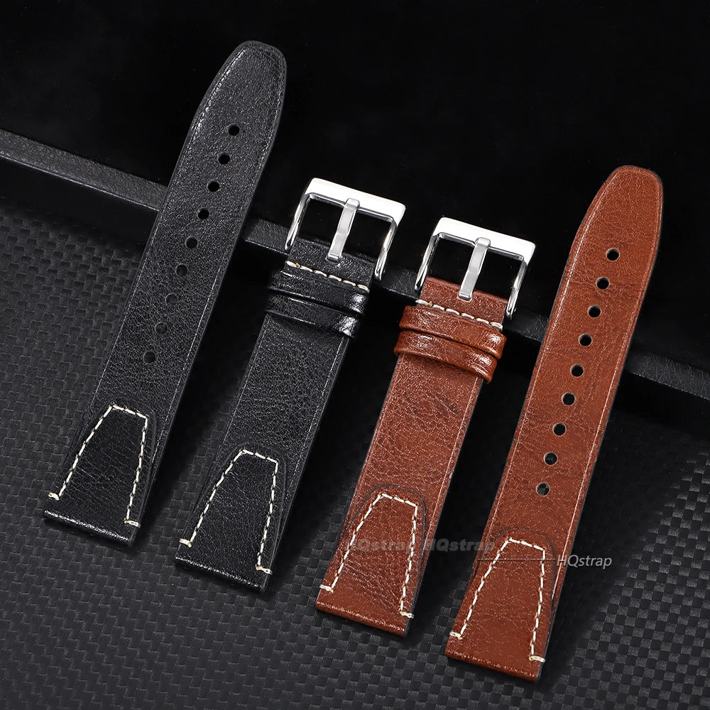 CowLost | product_id-vintage-oil-wax-cowhide-leather-watch-band-20mm-22mm-brown-stitching-for-seiko-samsung-universal |6