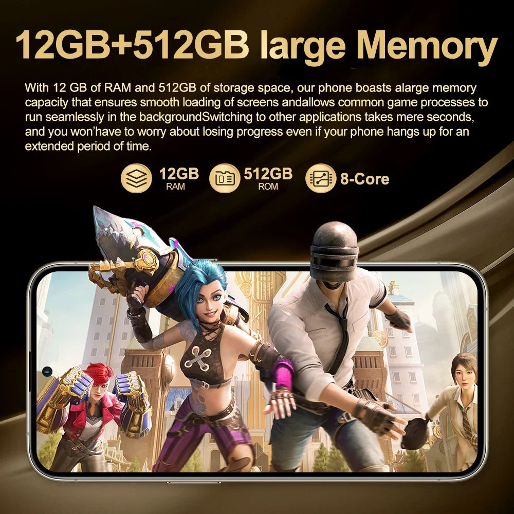 CowLost | fuffi-x7-pro-smartphones-cellphone-android-12-6-56-inch-screen-12-512gb-24-48mp-mobile-phones-5800mah |13