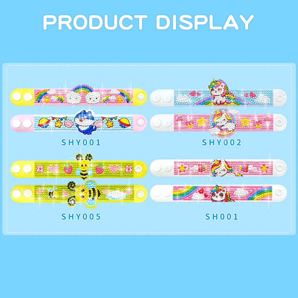 CowLost | product_id-diy-childrens-diamond-drawing-bracelet-kit-with-eva-wristband-gift |14