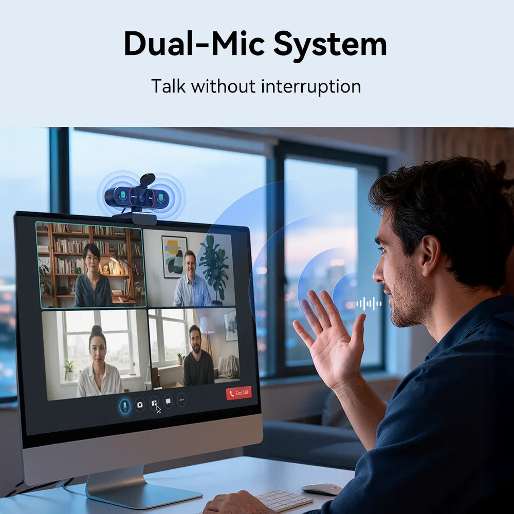 CowLost | 4k-webcam-1080p-60fps-web-camera-emeet-usb-camera-with-mics |5