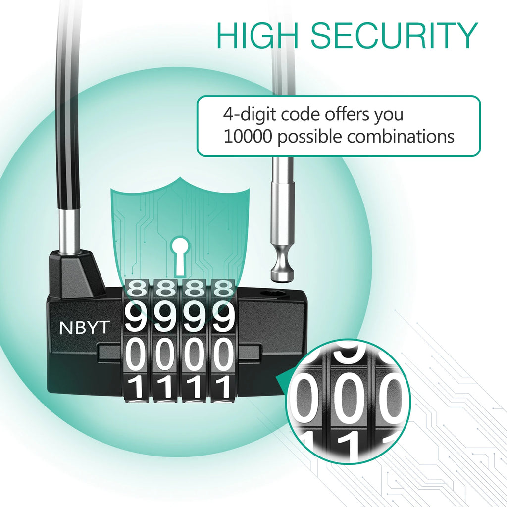 Mini Dial Combination Padlock for Travel, Luggage, Gym Security