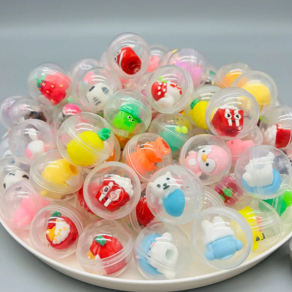 32mm Transparent Twisted Egg for Mini Claw Machine Toy Accessories Cute Plush Dolls Gift
