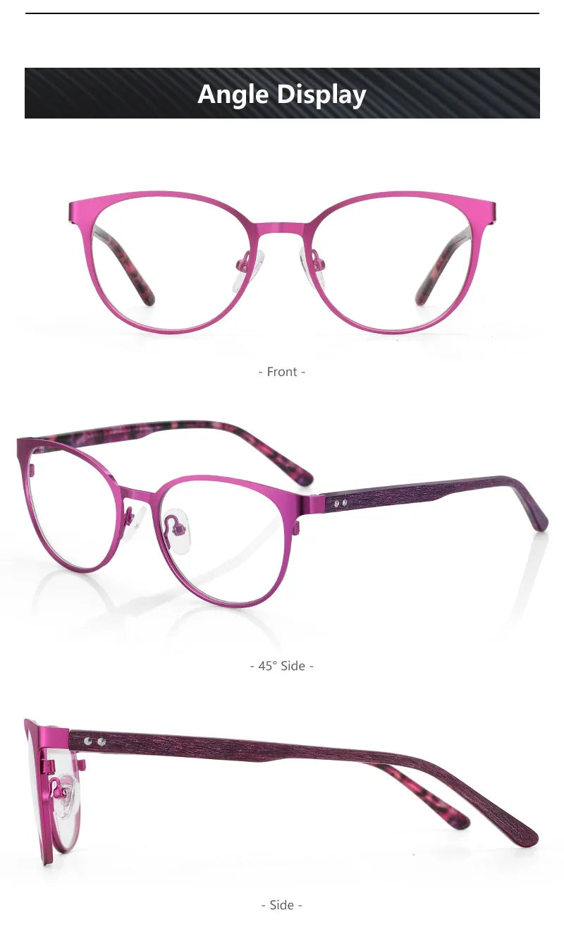 CowLost | zenottic-kids-round-metal-stylish-trending-glasses-frame |12