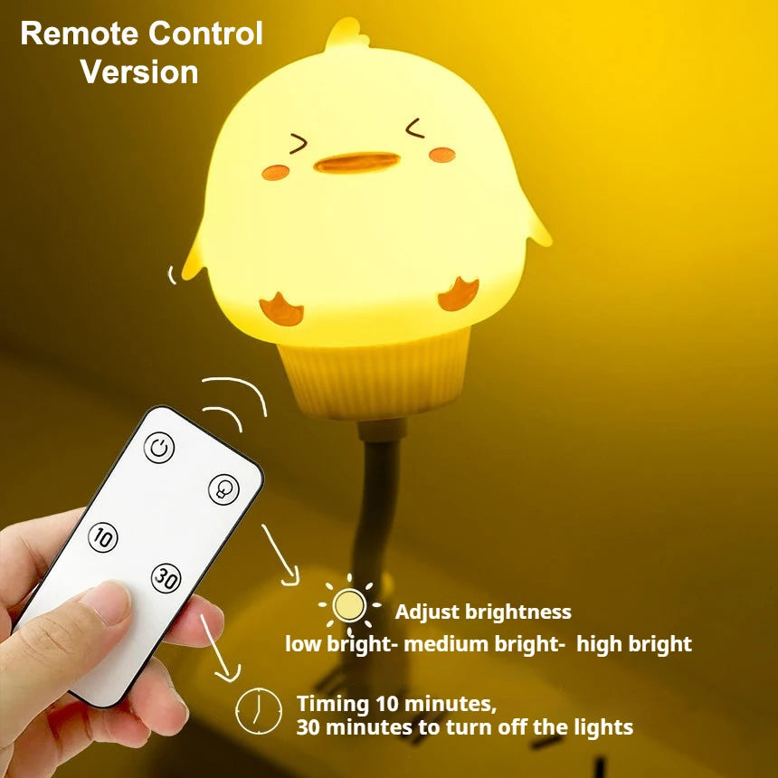 CowLost | product_id-usb-led-cartoon-night-light-bear-chick-kitten-with-remote-for-kids-bedside-lamp |3
