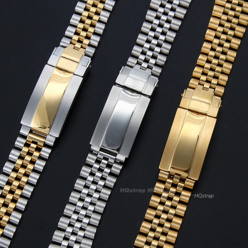 CowLost | product_id-20mm-stainless-steel-jubilee-curved-end-bracelet-for-rolex-watch-unisex |18