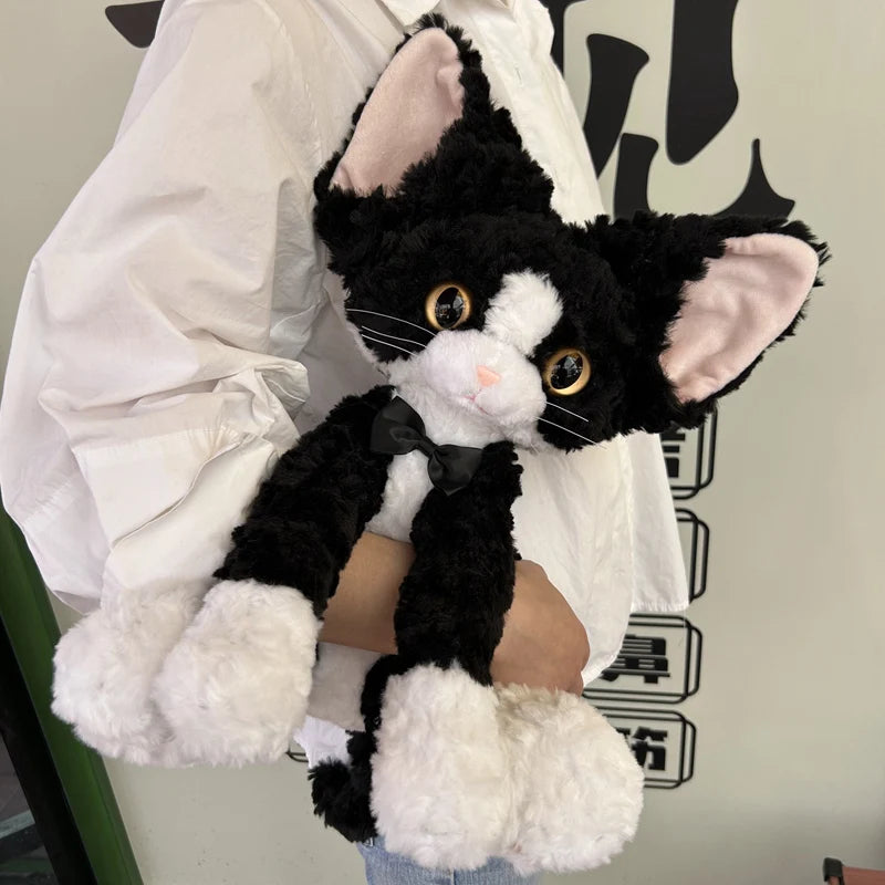 CowLost | fencing-barriers-devon-rex-plush-toy-german-curly-cat-soft-stuffed-doll |15