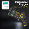 Glow in the Dark String Rope Launcher Portable Handheld Toy Gun Stress Relief Gift