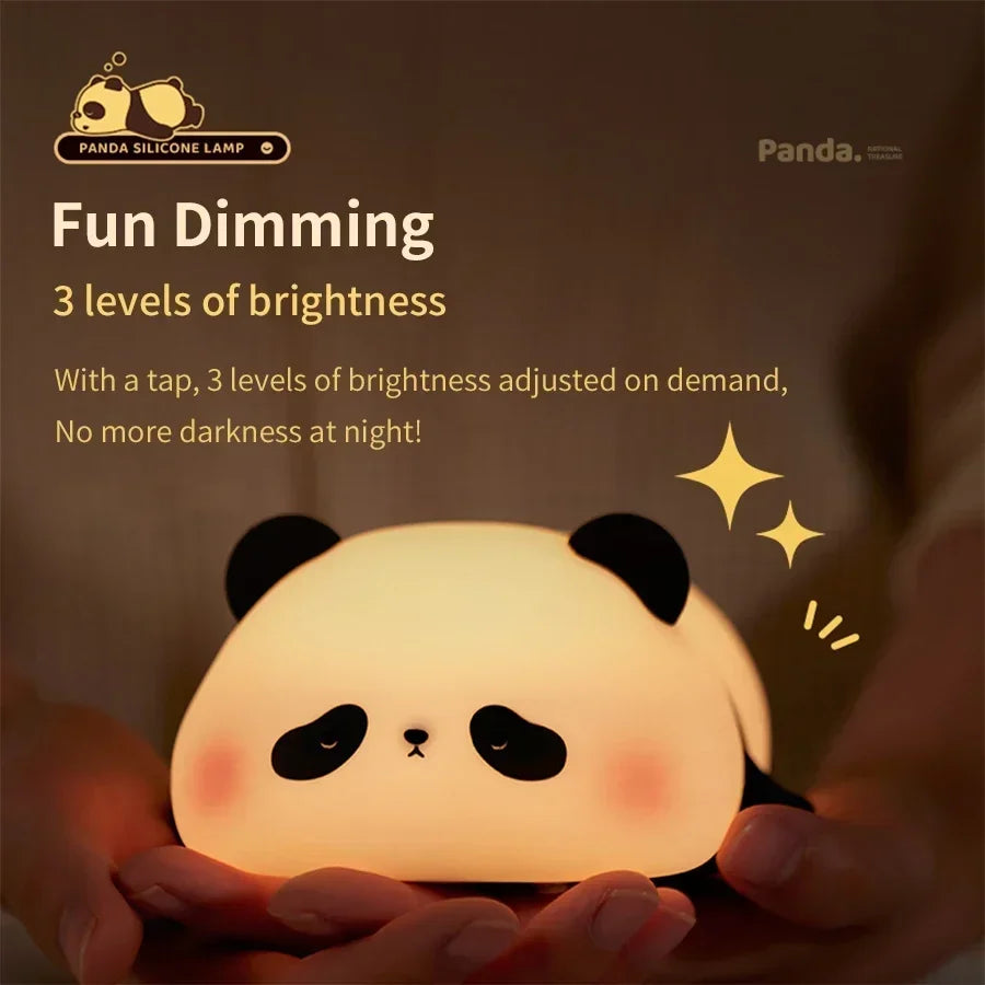 CowLost | product_id-rechargeable-panda-silicone-led-night-light-with-timer-for-kids-bedroom-gift |5