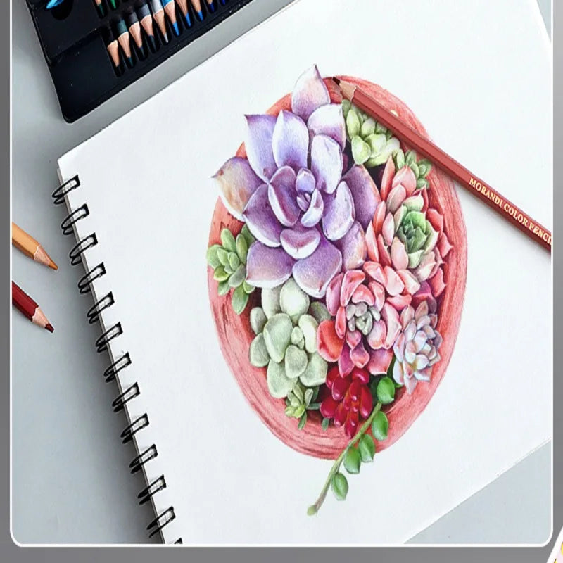 CowLost | 12-24-36-colors-soft-oil-pastel-colored-pencil-set-classic-macaron-morandi-water-soluble-coloring-painting-aesthetic-lapices-1 |5