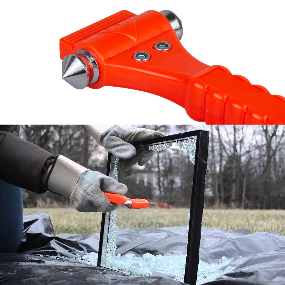 CowLost | 1-2pcs-survival-safety-hammer-camping-driving-car-seat-belt-cutter-2-in-1 |4