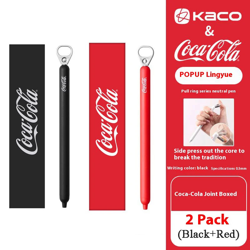 CowLost | product_id-kaco-coca-cola-limited-edition-0-5mm-black-gel-pen-cherry-pull-tab-for-homework-exams |28
