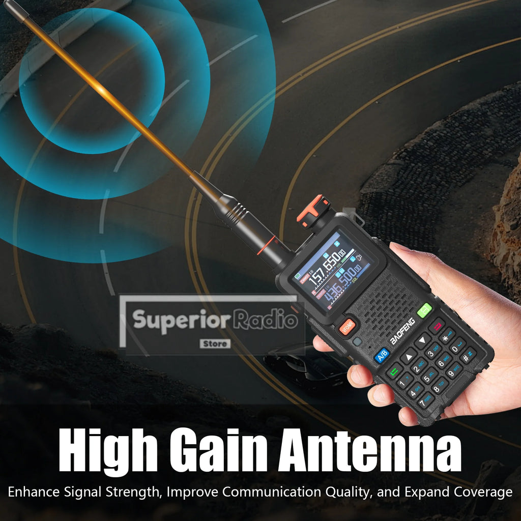 CowLost | intercom-accessories-baofeng-uv-5rh-pro-gps-walkie-talkie-10w-640-channels-type-c-charging-noaa-weather-2-4pcs |2