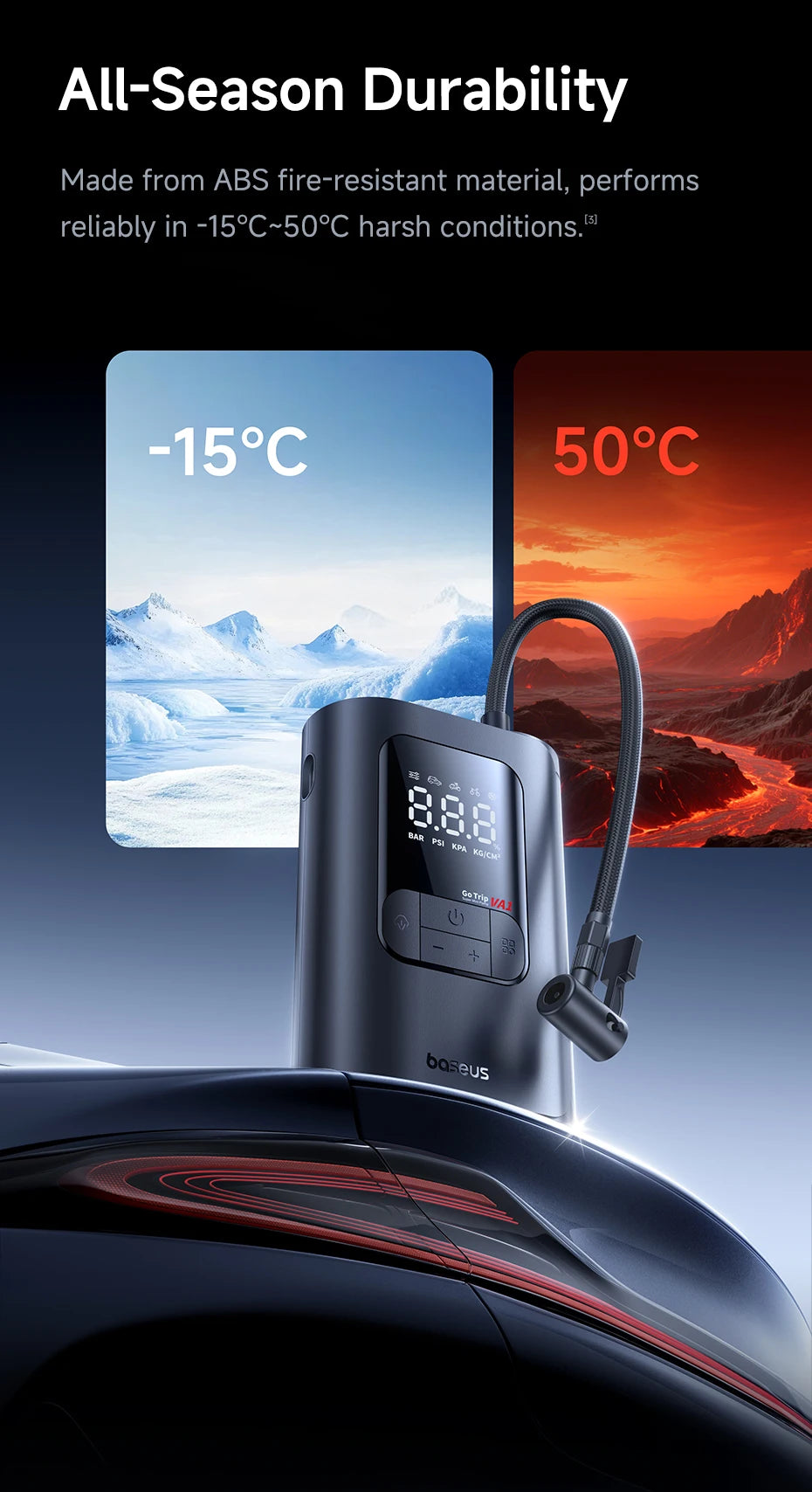 CowLost | baseus-gotrip-va1-pro-max-car-air-pump-7500mah-air-compressor |25