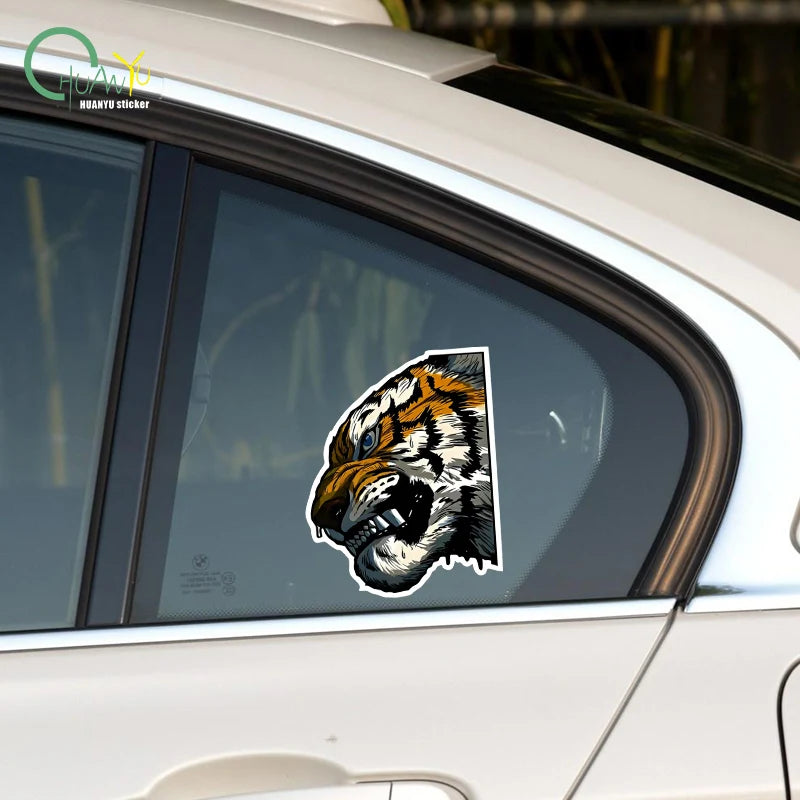 CowLost | reflective-car-sticker-tiger-side-face |6