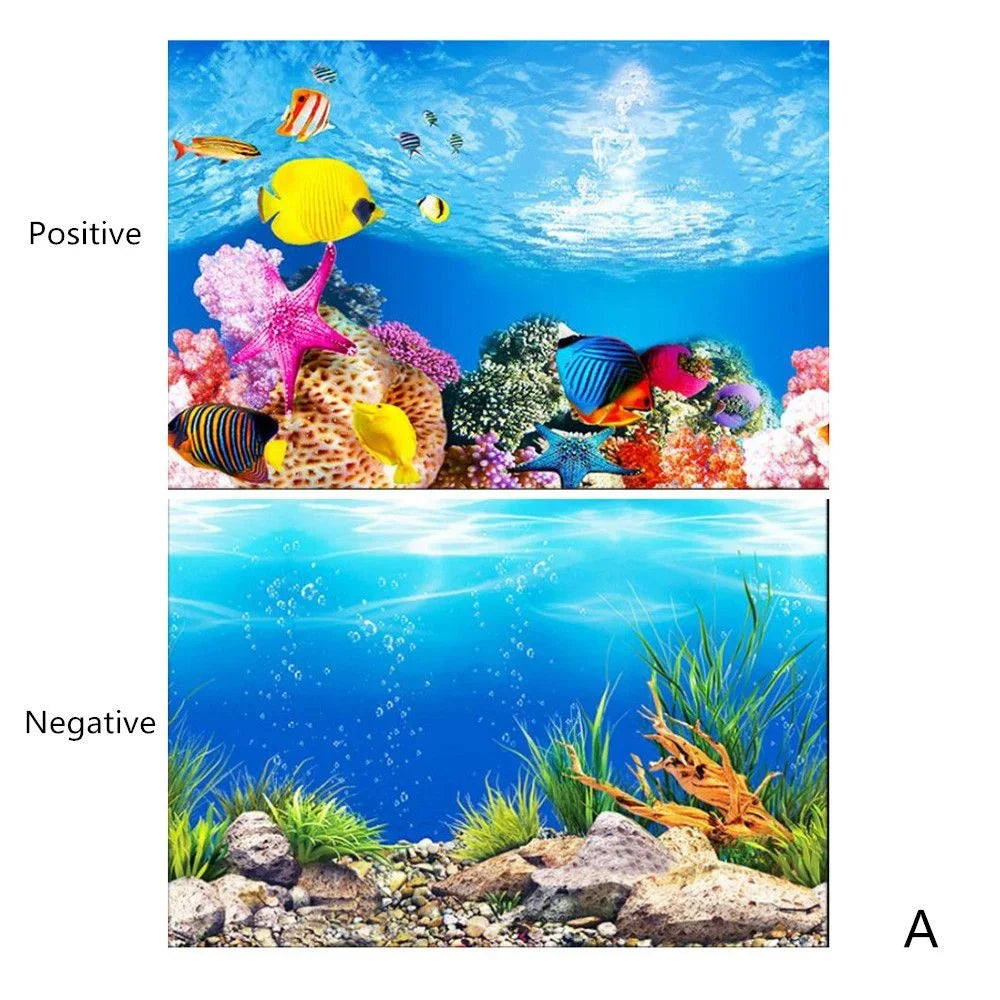 CowLost | seasonal-holiday-decorations-3d-aquarium-background-sticker-poster-for-fish-tank-decoration |16