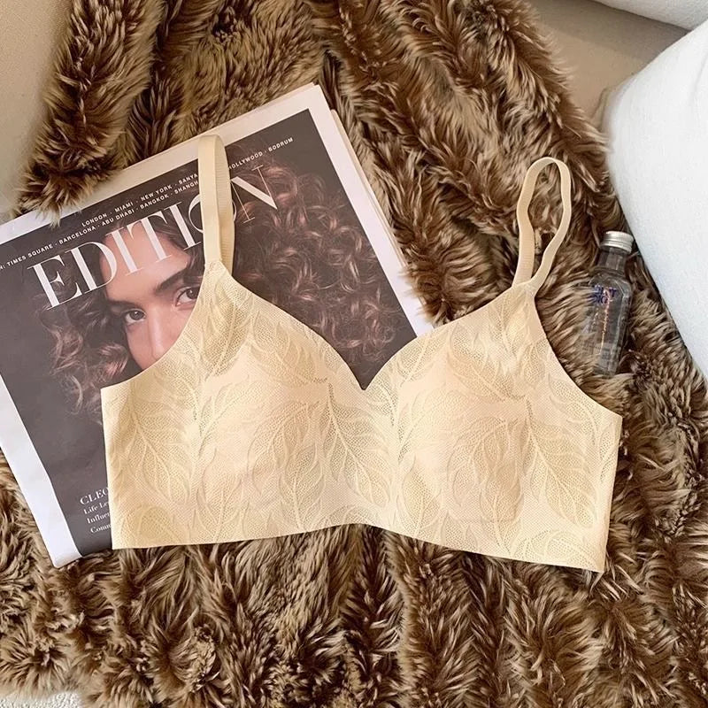 CowLost | product_id-ultra-thin-seamless-wire-free-lace-bra-for-large-breasts-soft-breathable-support |12