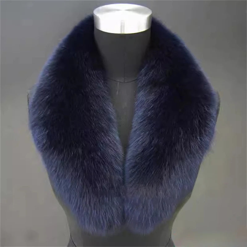 CowLost | natural-color-raccoon-fox-collar-scarf |25