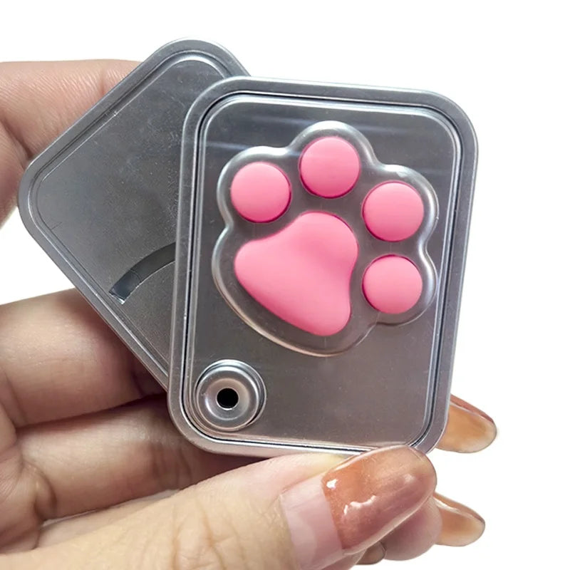 Mechanical Card Pushing Decompression Cat Claw Alloy Mini Fingertip Rotating Toy