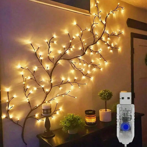 CowLost | product_id-144led-usb-bendable-artificial-willow-vine-string-lights-for-indoor-holiday-decor |1