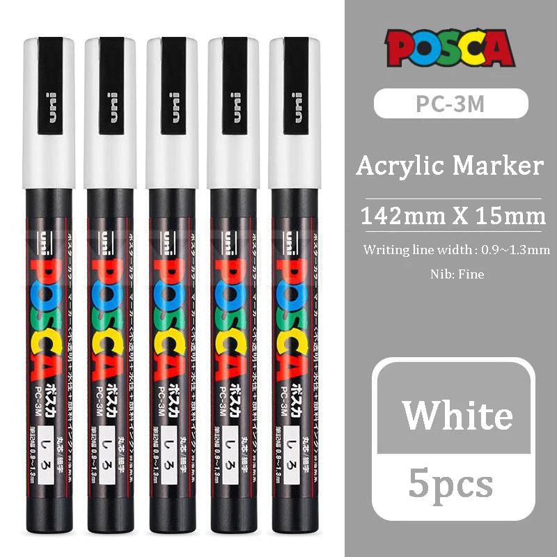 CowLost | product_id-5pcs-posca-marker-pens-set-pc-1m-3m-5m-8k-17k-black-white-colors-acrylic-graffiti-poster |16