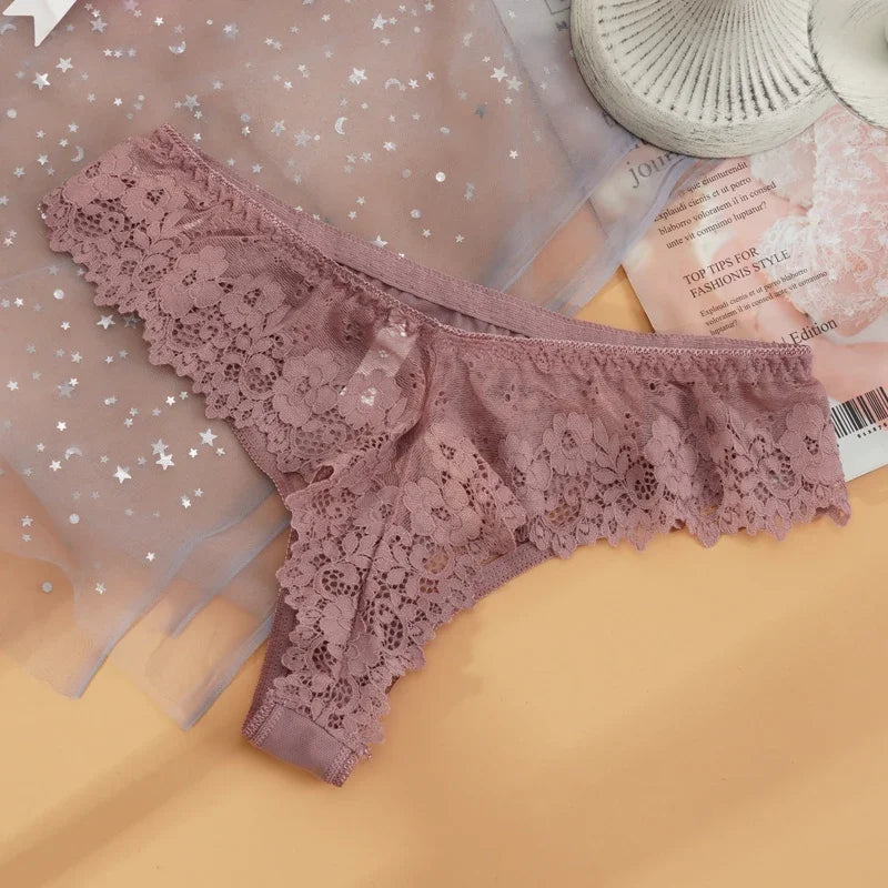 CowLost | women-sexy-lace-g-string-briefs-temptation-low-waist-thongs |10