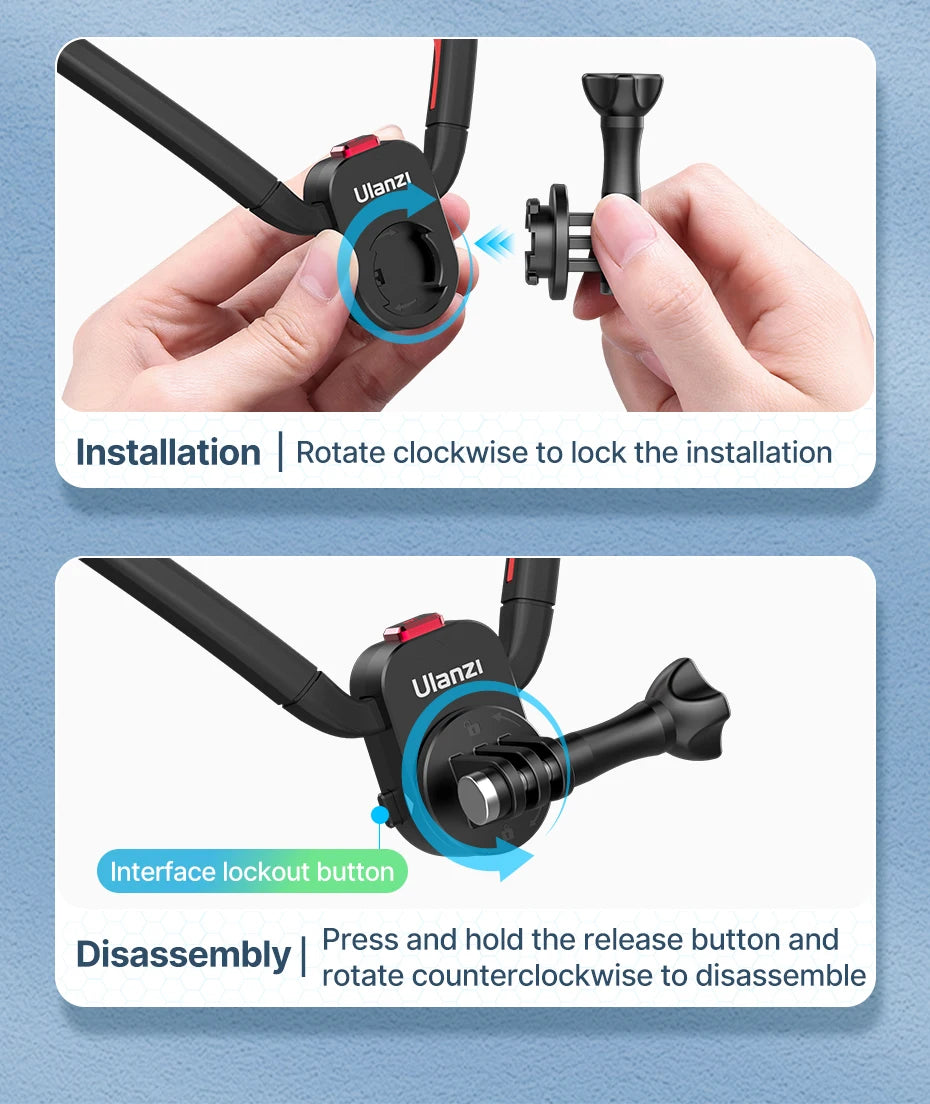 CowLost | ulanzi-go-quick-ii-magnetic-neck-holder-mount-for-gopro-hero-12-11-10-9-8-7-6-5-insta360-dji-osmo-action-camera-accessorie |14