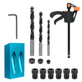 CowLost | product_id-15pcs-15-pocket-hole-jig-kit-with-drill-bit-and-locator-for-woodworking |1