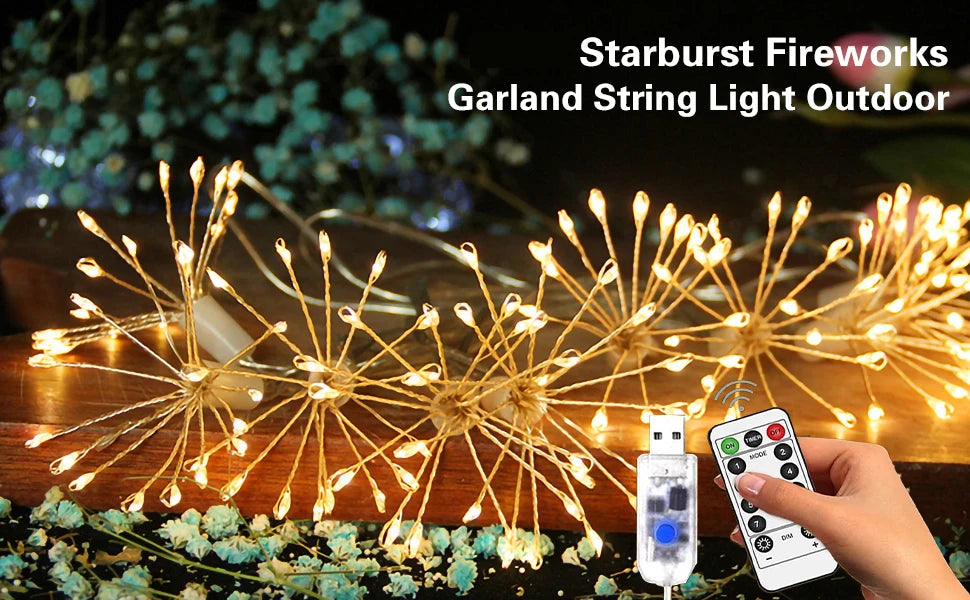 CowLost | product_id-usb-led-fireworks-string-lights-with-remote-for-christmas-wedding-party |6
