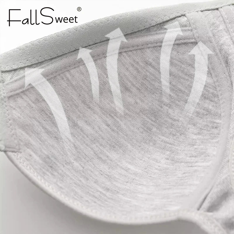 CowLost | product_id-fallsweet-wire-free-front-closure-seamless-full-coverage-bra-large-size-comfort |3