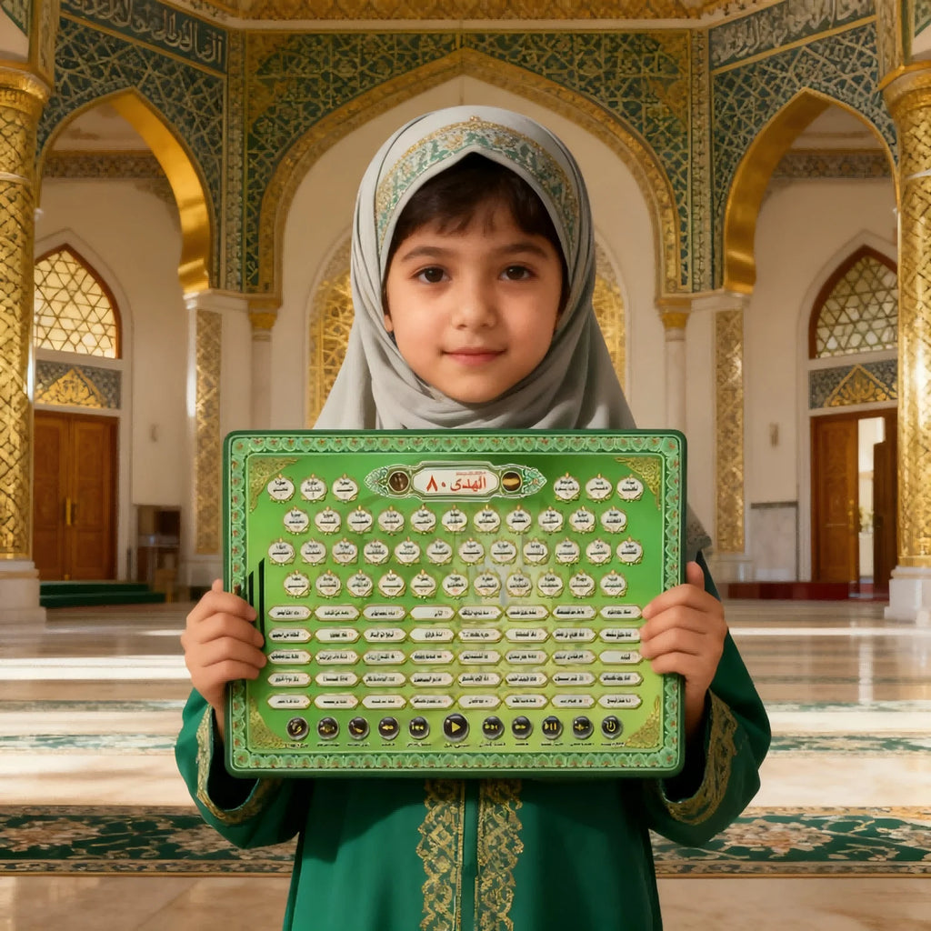 Arabic Learning Pad for Kids with 80+ Audio, Interactive Educational Toy Tablet