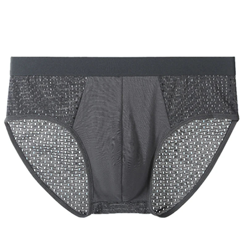 CowLost | xl-4xl-mens-plus-size-breifs-solid-color-breathable-panties |16