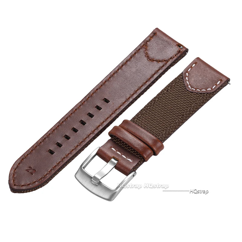 CowLost | product_id-hqstrap-quick-release-waterproof-nylon-leather-watch-strap-20mm-22mm-for-huawei-unisex-sport-wristband |10