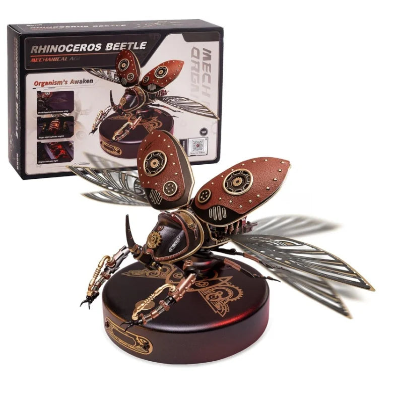 CowLost | fencing-barriers-robotime-rokr-rhinoceros-beetle-mechanical-3d-puzzle-model-kit |1