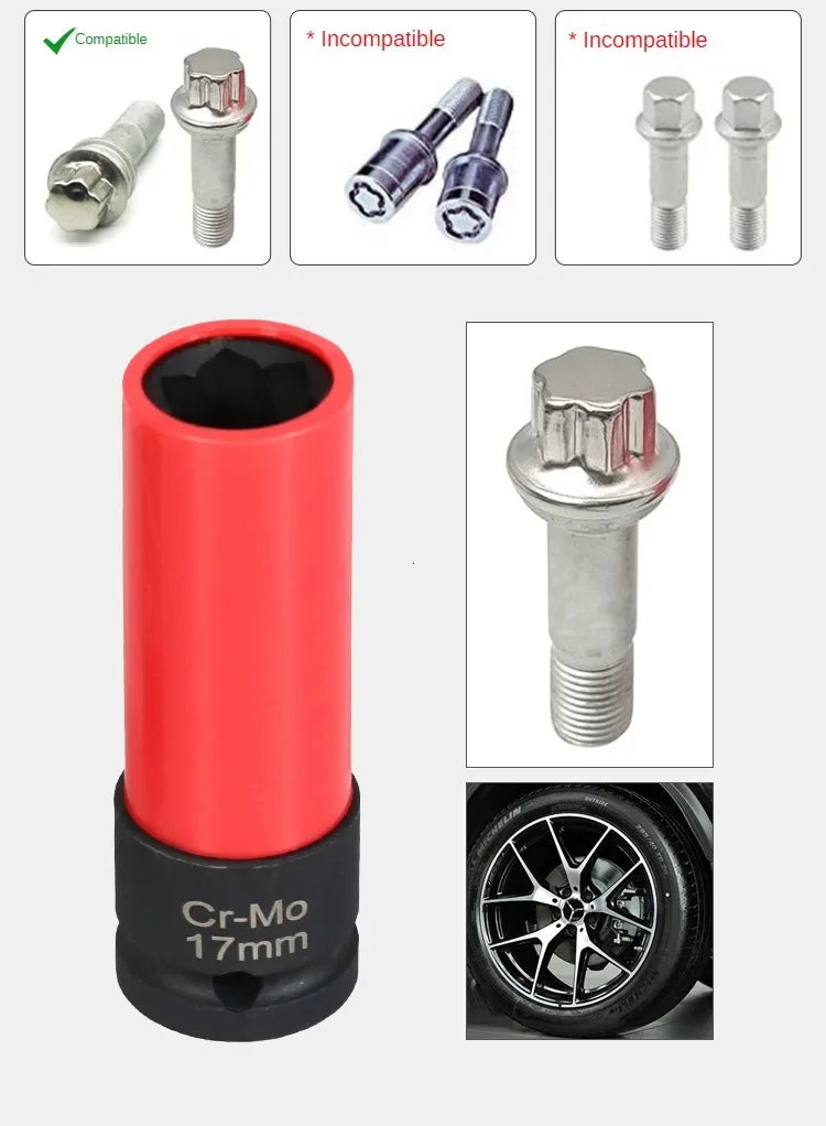 CowLost | 17mm-21mm-universal-wheel-lock-nut-removal-socket-wrench |11