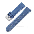 CowLost | product_id-hqstrap-retro-nylon-denim-watch-strap-22mm-24mm-black-light-blue-unisex |9