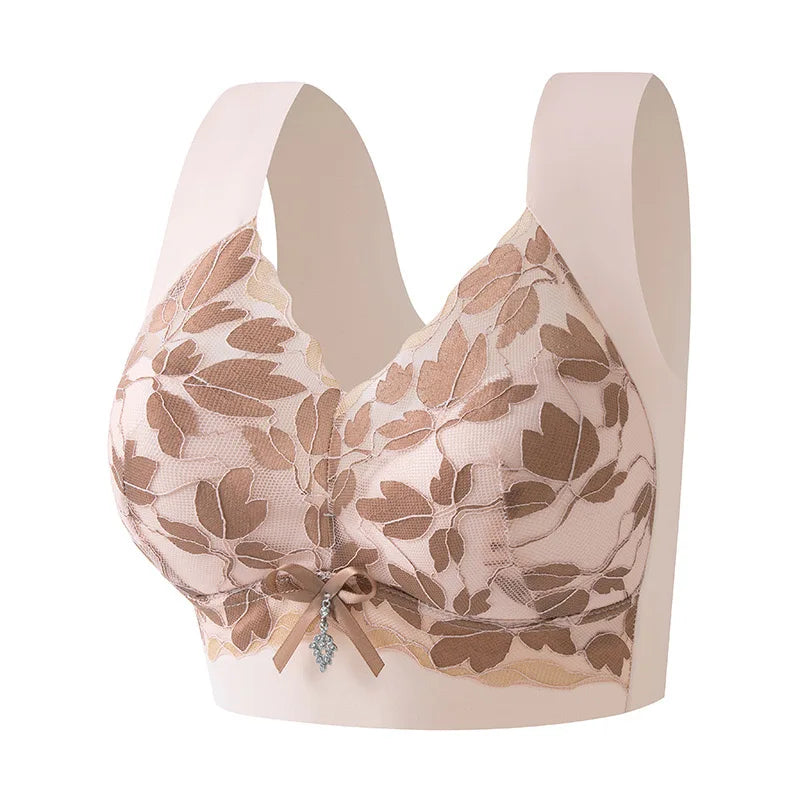 CowLost | product_id-womens-small-seamless-wire-free-push-up-lace-sports-bra |7