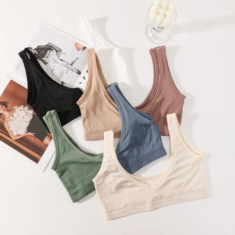 CowLost | product_id-seamless-wire-free-push-up-bra-crop-top-for-women-m-l |6