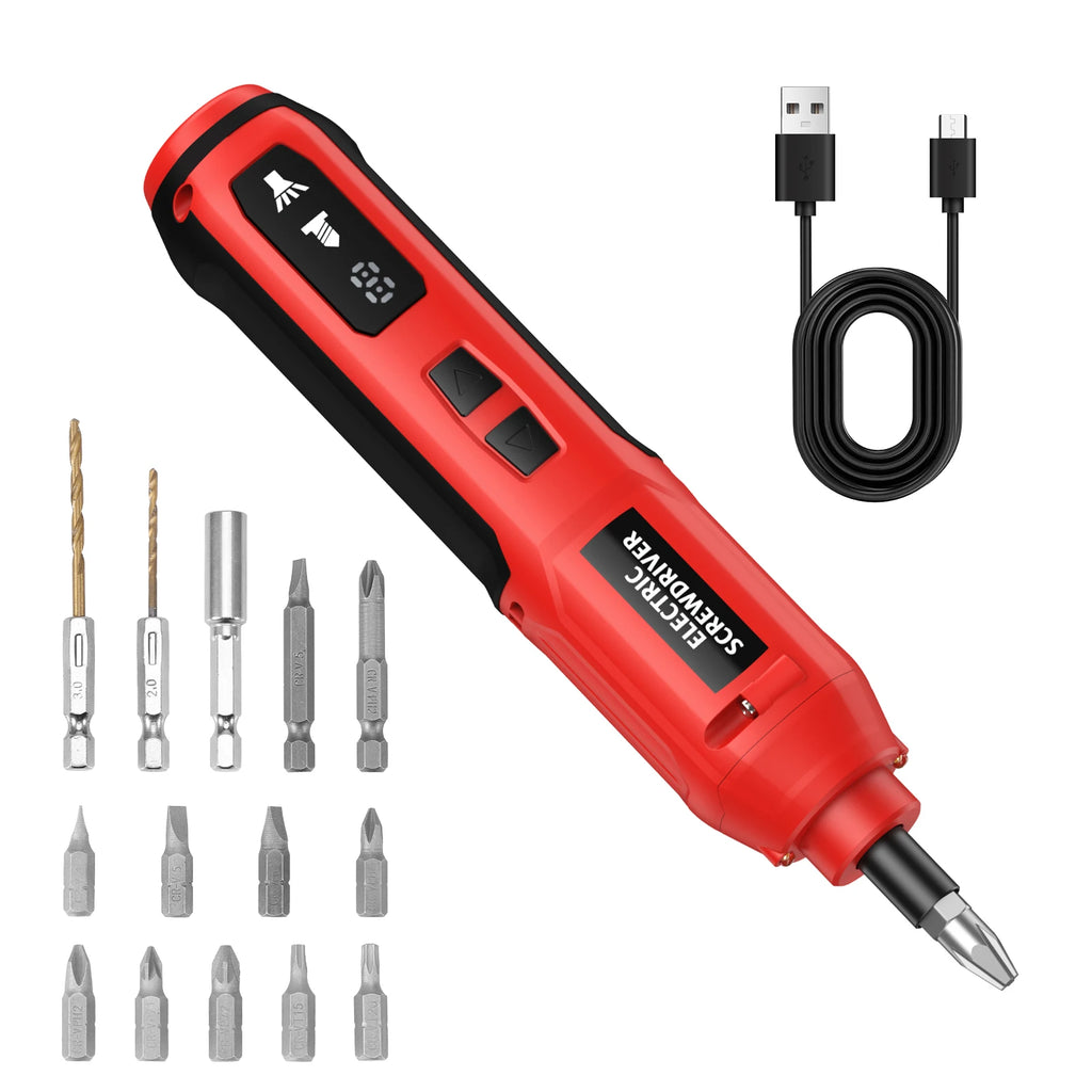 ORIA 3.6V Cordless Rechargeable Precision Electric Screwdriver Kit for DIY Home Use