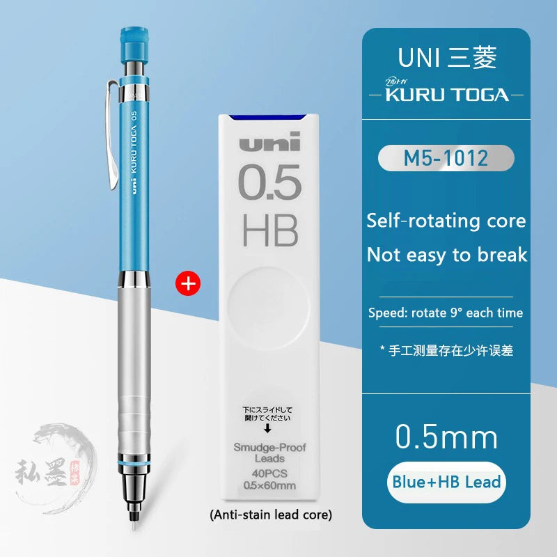 CowLost | product_id-uni-kuru-toga-m5-1017-1012-0-5mm-automatic-rotating-mechanical-pencil-with-metal-grip-genuine-japan |22