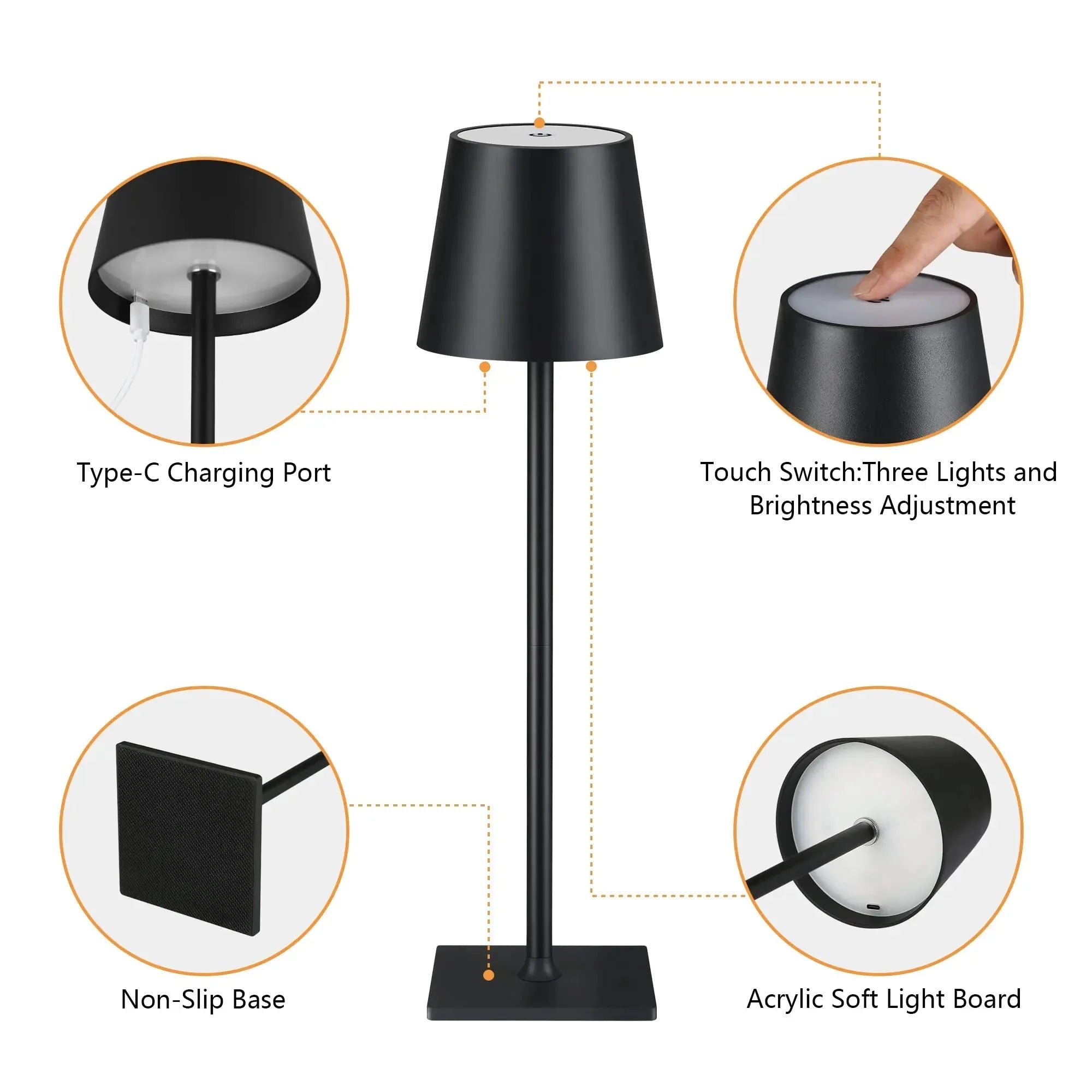 CowLost | product_id-rechargeable-led-touch-sensor-table-lamp-wireless-night-light-for-bedroom-restaurant-hotel-bar |16