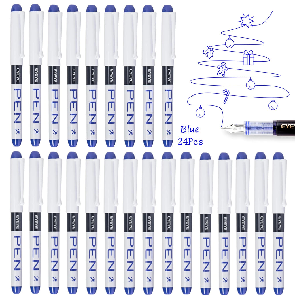CowLost | pens-product_id-disposable-straight-fountain-pens-with-quick-drying-ink-smooth-multicolor-writing-set |24