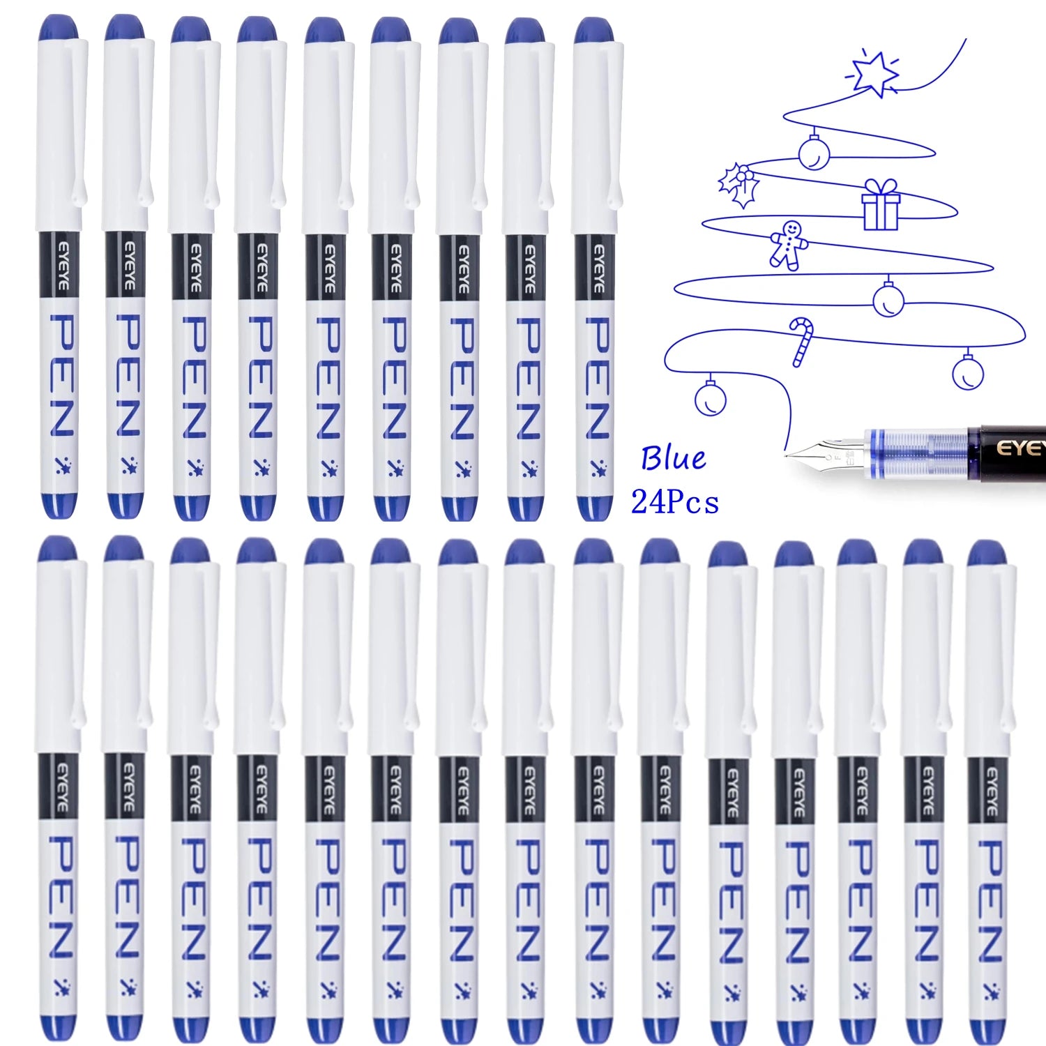 CowLost | pens-product_id-disposable-straight-fountain-pens-with-quick-drying-ink-smooth-multicolor-writing-set |24