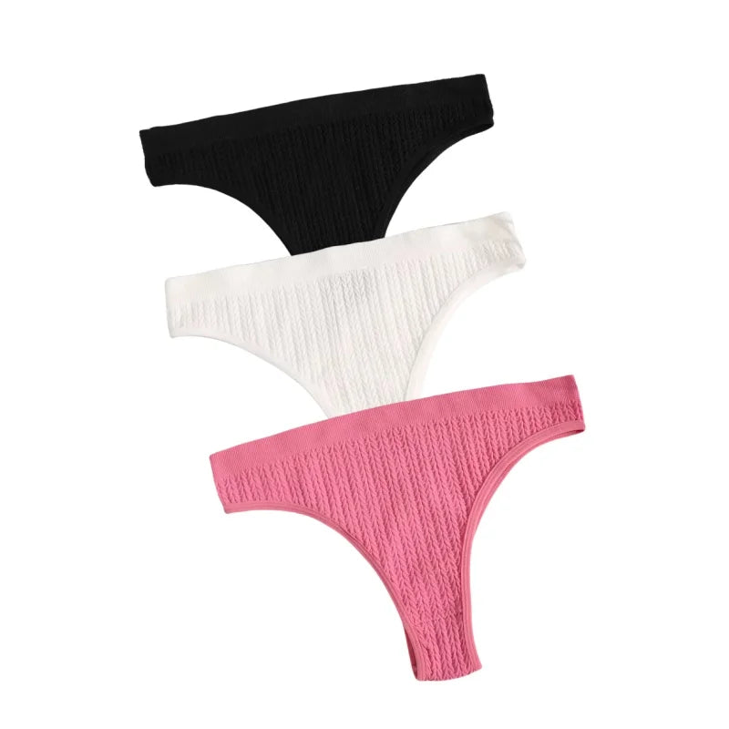 CowLost | product_id-3pcs-seamless-low-waist-women-s-stretch-briefs-solid-color-panties |16