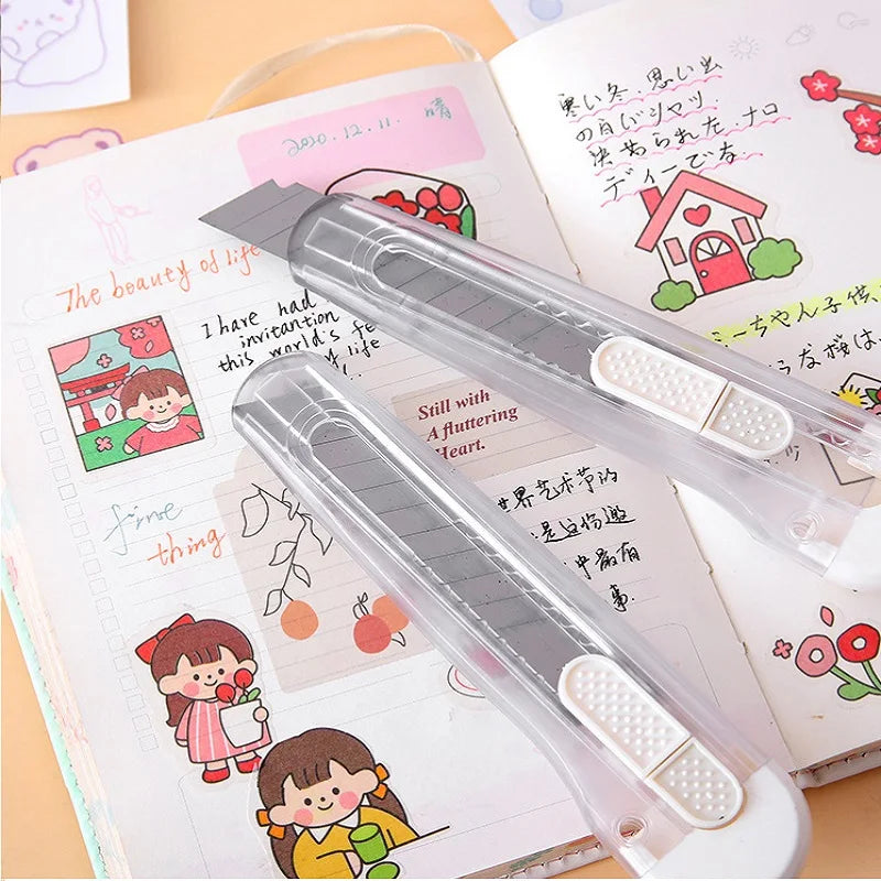 CowLost | product_id-ins-transparent-retractable-utility-knife-small-box-cutter-for-wallpaper-and-paper-cutting |6
