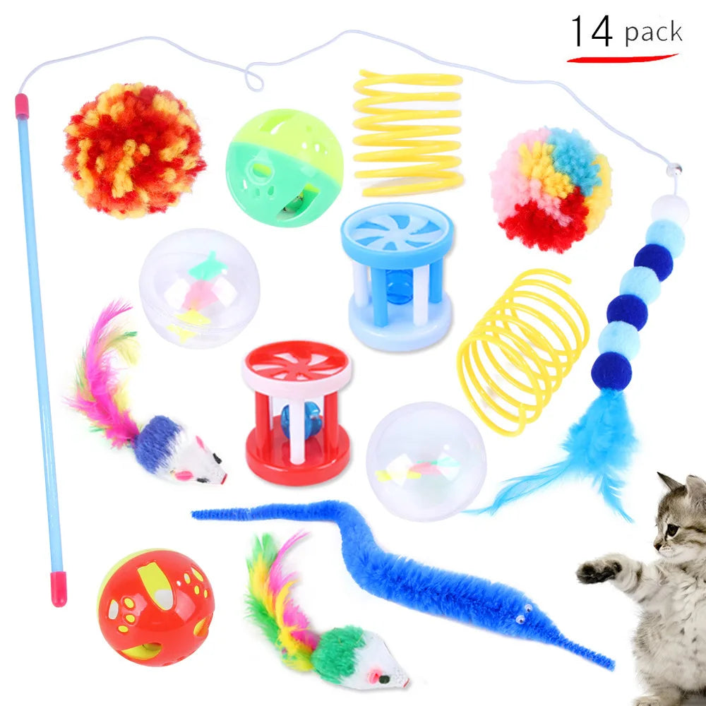 CowLost | cat-treats-cat-toys-mouse-shape-balls-and-foldable-play-tunnel |10