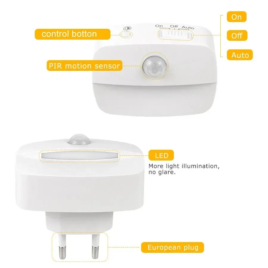 CowLost | product_id-led-motion-sensor-night-light-1-2-4pcs-us-eu-plug-110v-220v-wall-lamp-for-home-hallway-stair-bedroom-kitchen |6