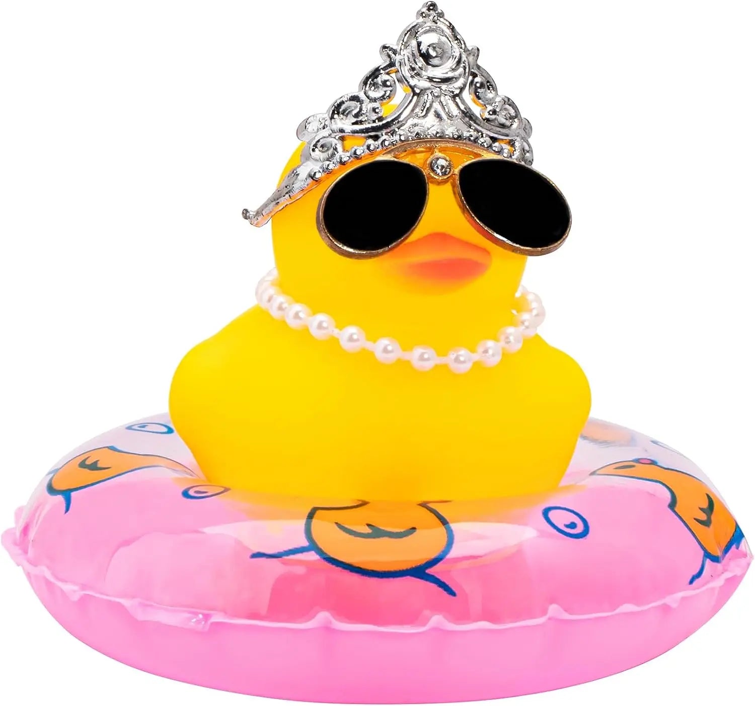 CowLost | product_id-car-rubber-duck-dashboard-ornament-with-pearl-necklace-and-crown-for-jeeps |28