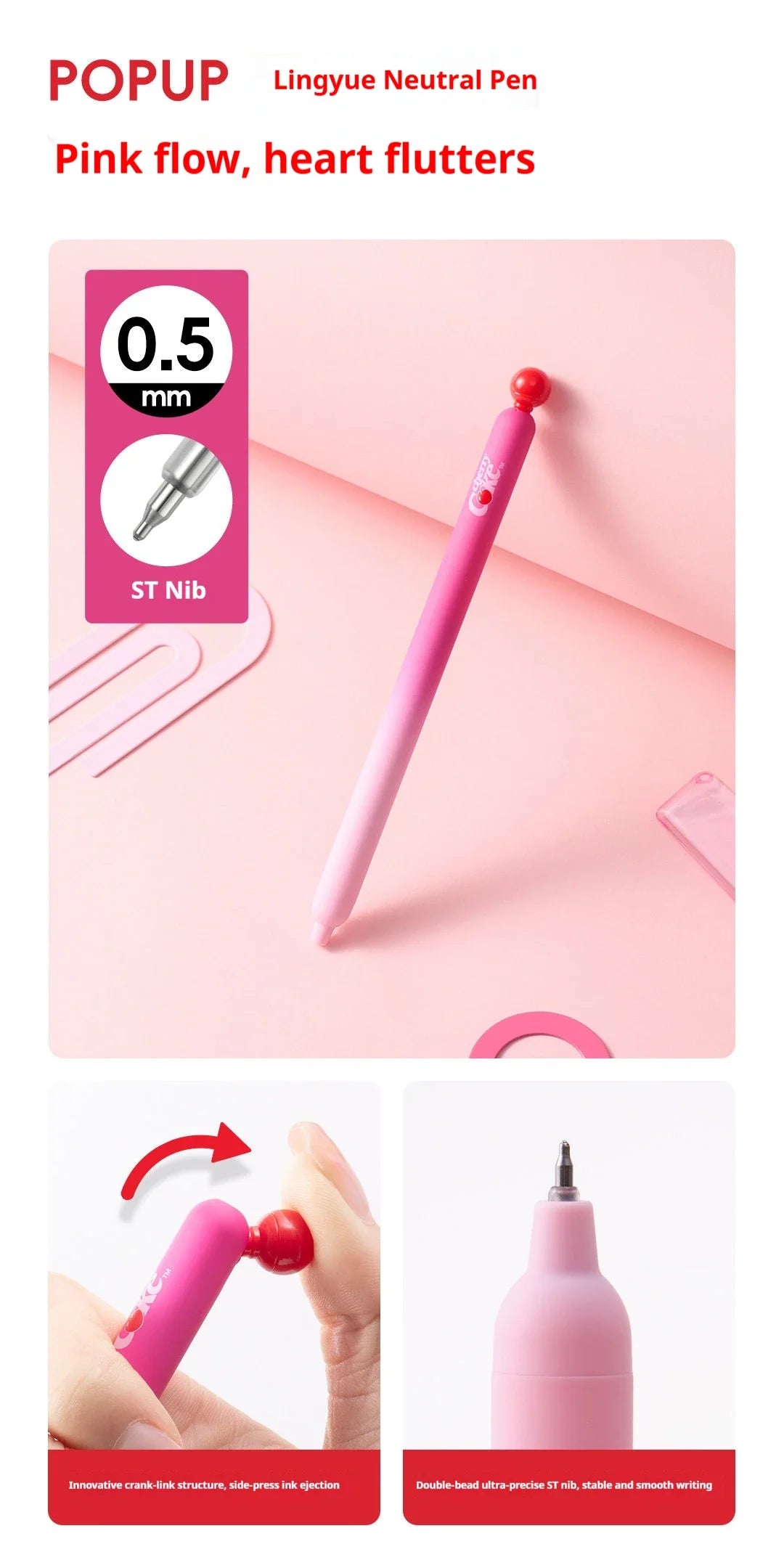 CowLost | product_id-kaco-cherry-coke-collab-gel-pens-sakura-limited-edition-soda-can-design-quick-dry-3pcs-1-marker-set |9