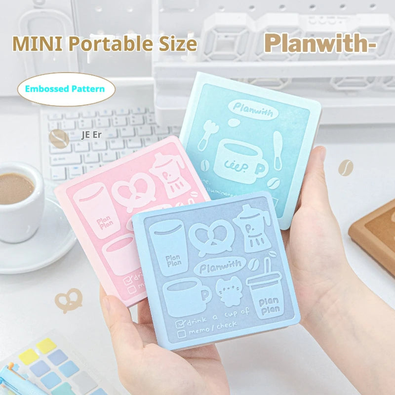 CowLost | product_id-planwith-coffee-theme-kawaii-mini-memo-pad-thick-blank-pages-for-journaling-sketching-to-do-lists |1