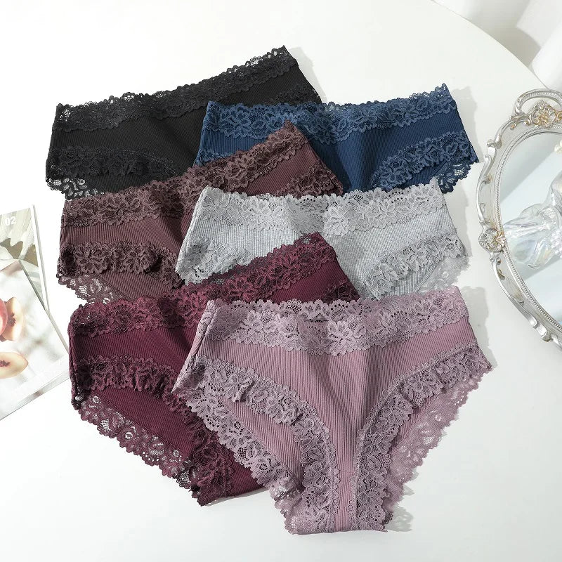 CowLost | activewear-pants-3pcs-women-cotton-seamless-low-waist-panties-set |12